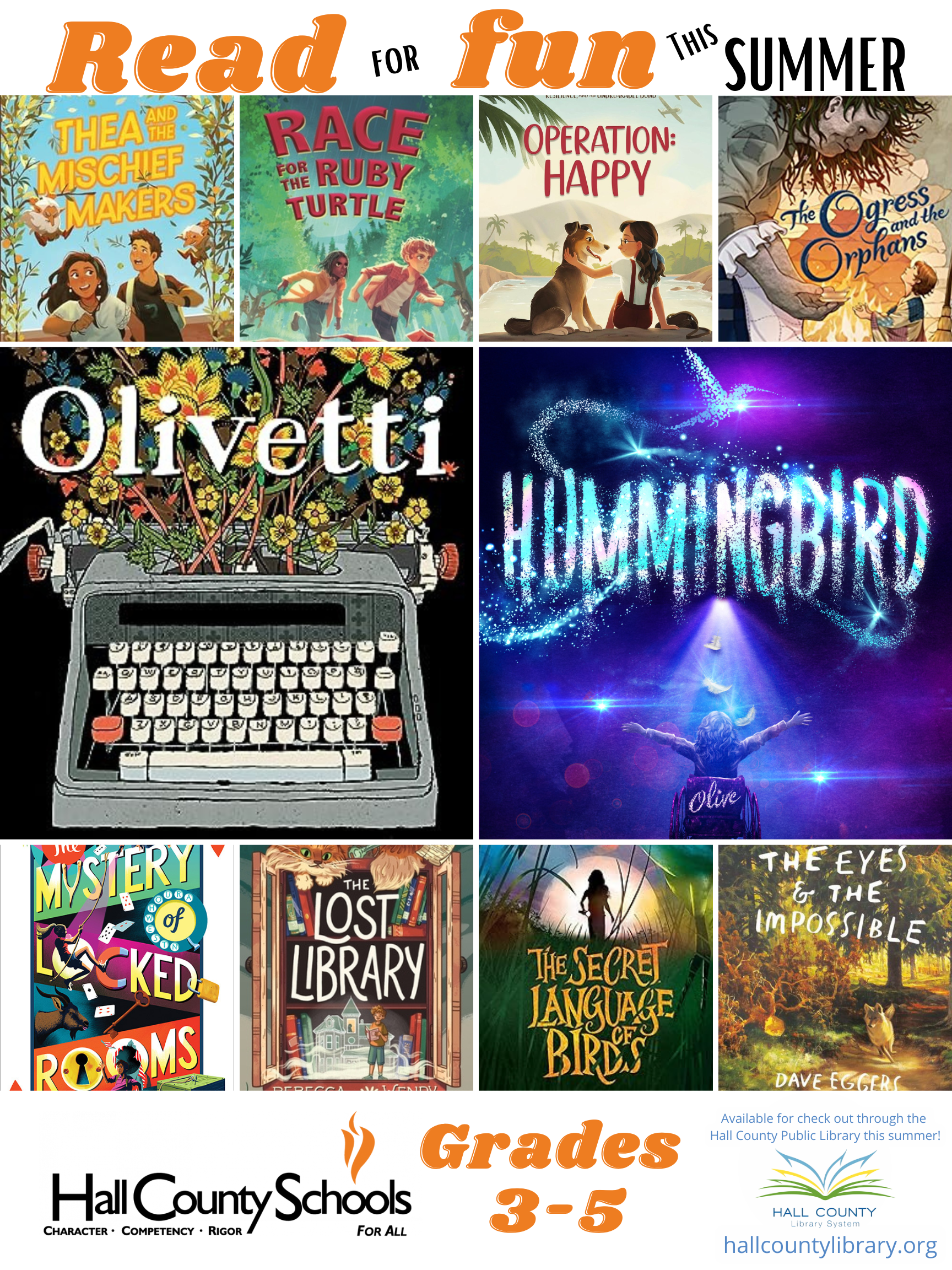 Upper Elementary Summer Reading Suggestions